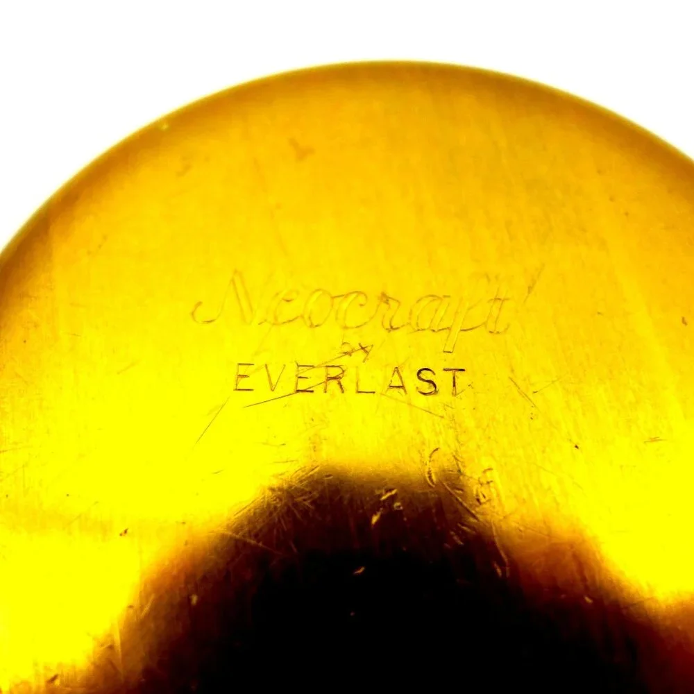 Vintage Neocraft by Everlast Gold‎ Anodized Aluminum Coasters  Set of 4